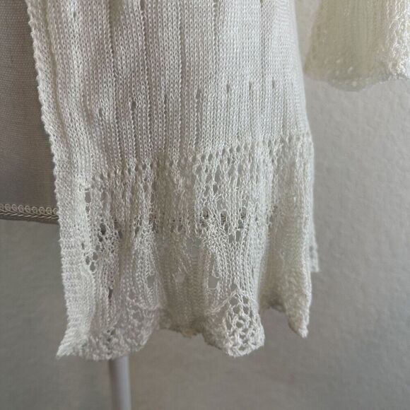 Lauren Ralph Lauren Womens Linen Knit Cardigan Sweater Size Petite Medium PM - Picture 6 of 9